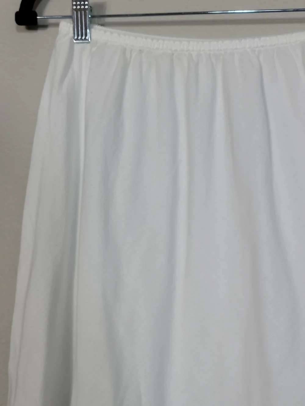 Vintage White Slip Skirt Size S/M Lace Trim Bridal Coquette Intimates Delicate - Picture 5 of 6